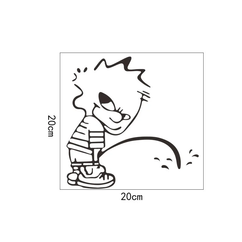 Eco-friendly Toilet Stickers Cartoon Pattern Wall Decals Home Decoration Glass funny bathroom signs | Дом и сад