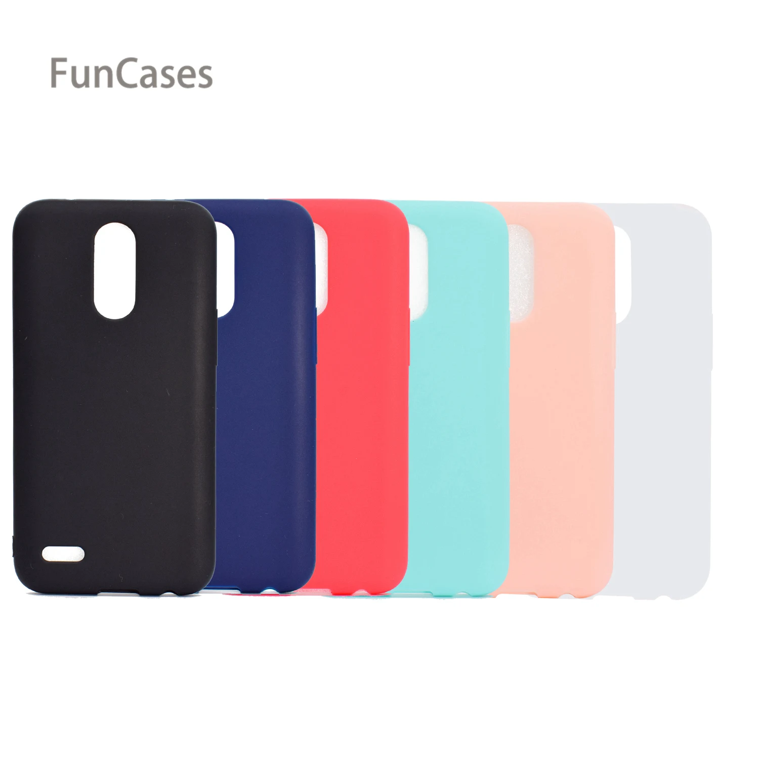 Однотонный чехол СПС Coque Samsung LG K8 2017 Мягкий ТПУ для телефона Fundas с геометрическим