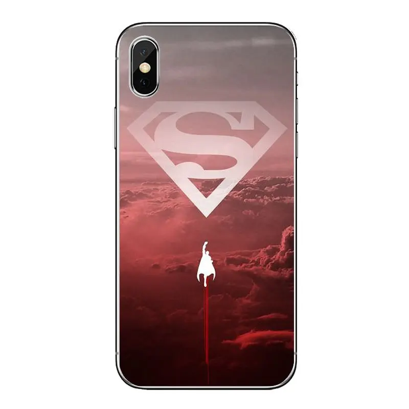 Силиконовый чехол для iPod Touch iPhone 4 4S 5 5S 5C SE 6 6S 7 8 X XR XS Plus MAX marvel hero Man of steel Crazy superman с
