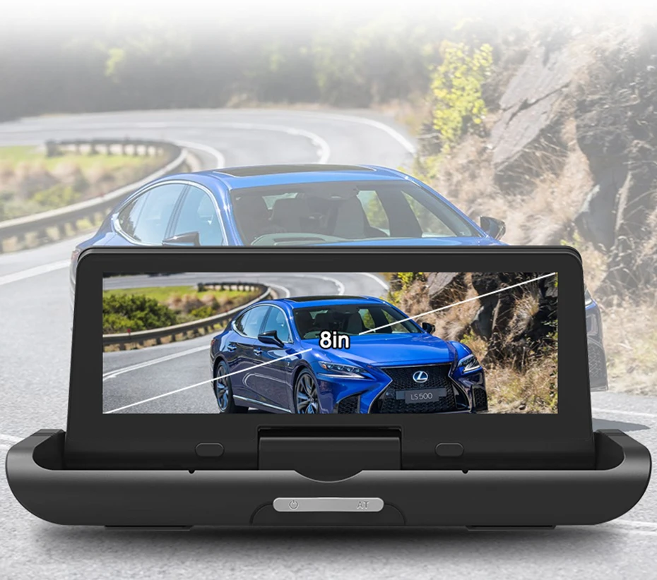 Bluavido 8 дюймов 4G Android DVR Full HD 1080P Автомобильная камера GPS навигатор ADAS двойной объектив ночное видение авто видео регистратор видеорегистратор