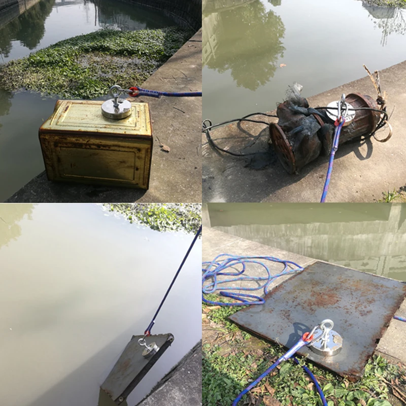 1 шт 500 кг Большой сильный магнит неодимовые магниты Рыбалка Salvage Imanes с веревкой