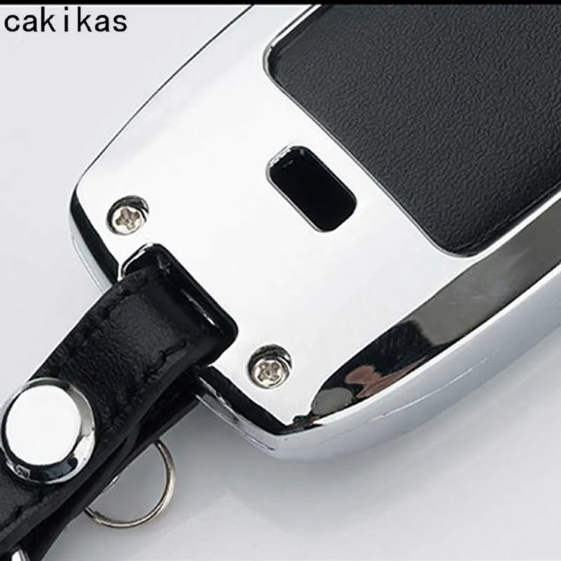 Цинковый сплав + кожаный автомобильный чехол для брелка с ключом Kia Rio K2 Sportage 2017