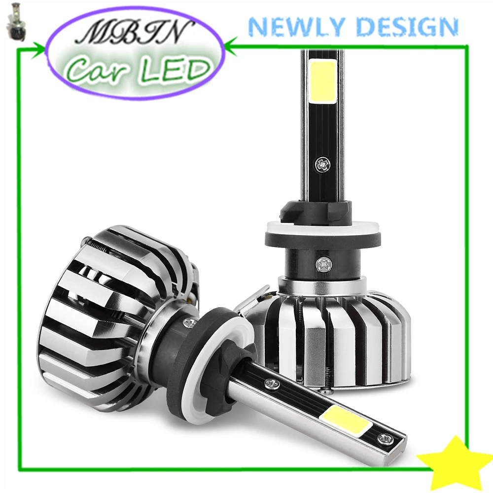 Новое поступление H1/H3/H7/880/881/9005/9006 COB LED N7 Turbo 80 вт 8000LM 12 В 24 HID проектор фары