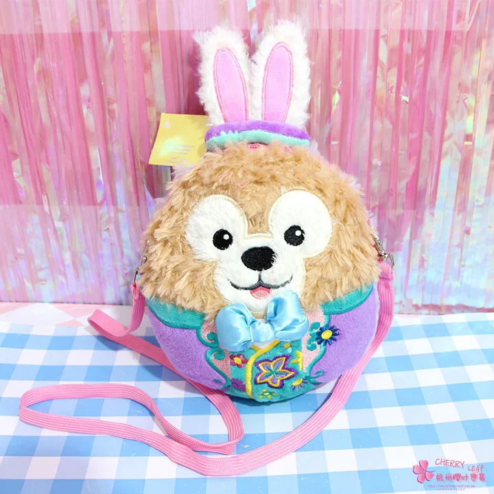Милые Японские Аниме пасхальные Duffy Bears stellalou Rabbit плюшевые сумки мягкие чучела Животные Кукла Двойная Сумка Подарочный Кошелек для монет