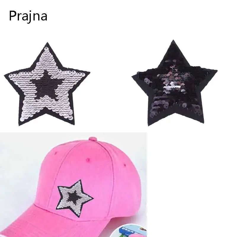 Нашивка Prajna с двусторонними блестками наклейки со звездами лот укороченные