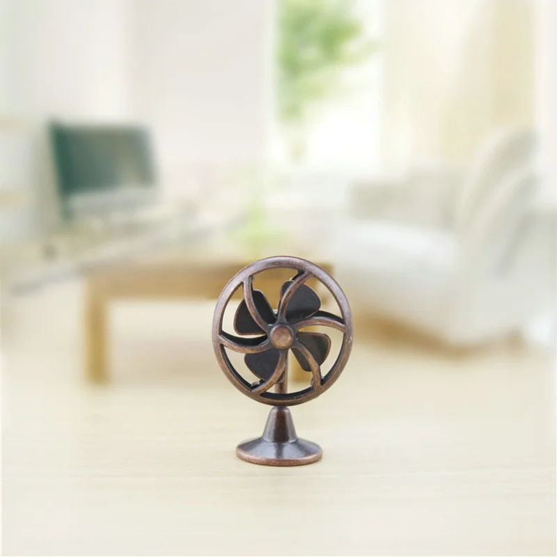 Высокое качество Ретро Вентилятор сплав Металлические Миниатюрные игрушки 4
