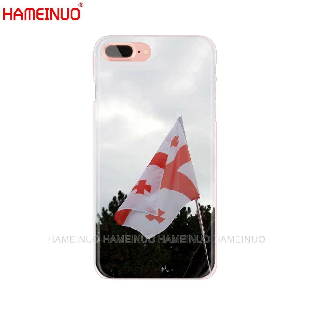 HAMEINUO грузинский Гранж флаг чехол для мобильного телефона iphone X 8 7 6 4 4s 5 5s SE 5c 6s