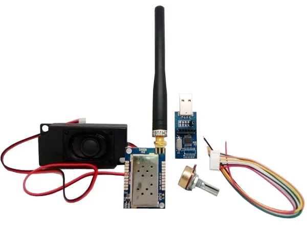 

4sets/lot 500mW 1W 3Km All-in-one VHF walkie talkie Voice module kit SA828 rf audio wireless transmitter