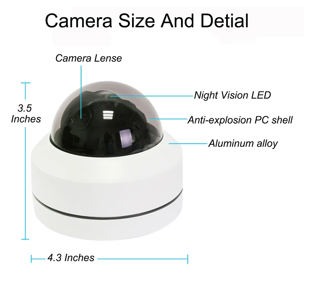 Starlight Full HD 2 МП PTZ AHD купольная камера видеонаблюдения с панорамированием и