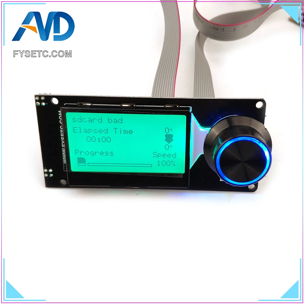 Детали для 3D-принтера типа F MINI12864 ЖК-экран mini 12864 v1.2 ЖК Смарт-дисплей черный на