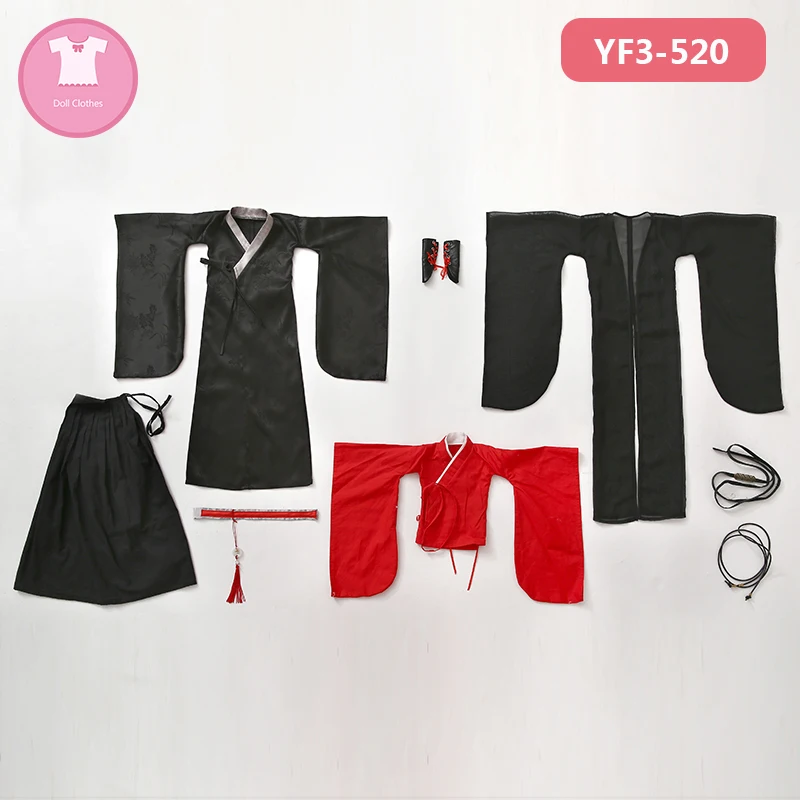 BJD одежда как тело 1/3 BJD SD костюм красивая кукольная одежда аксессуары OUENEIFS - Color: YF3-520 SPIRIT 70