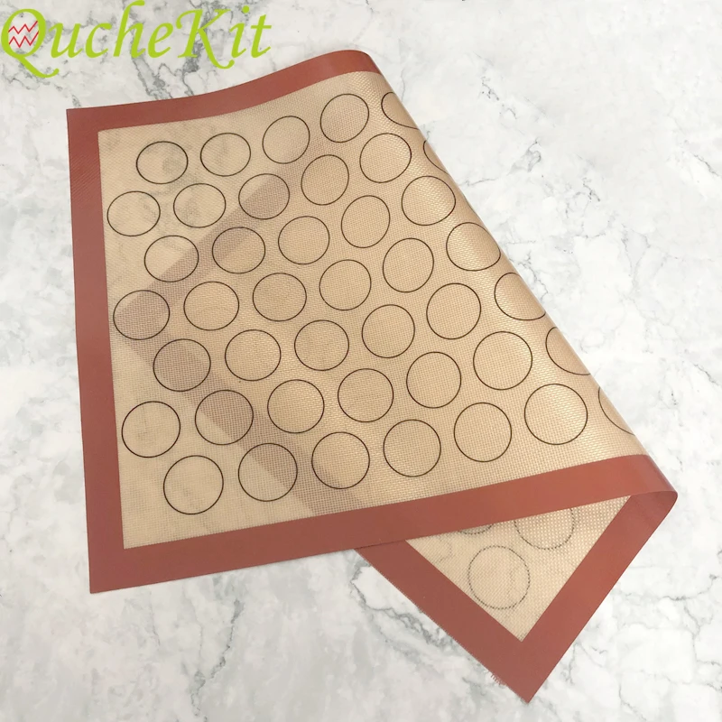 70 Holes Silicone Macaron Mat Oven Silicone Baking Mold Sheet Non-stick Rolling Dough Mat Pad Cookies Pizza Pastry Baking Mats