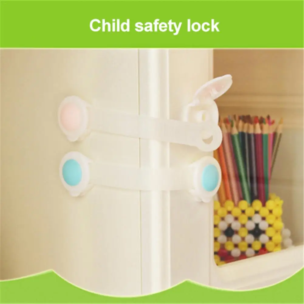Long Multifunction Drawer Door Cabinet Cupboard Toilet Safety Locks Baby Kids Safety Care Plastic Locks Straps Infant Baby Safe