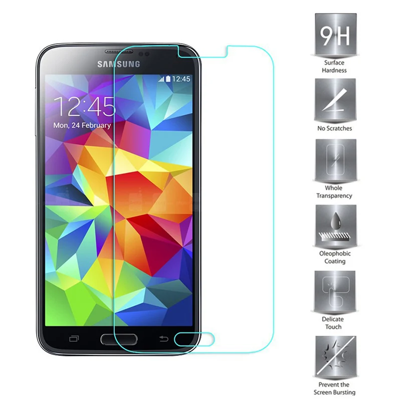 2 шт. s5mini Экран протектор для Samsung Galaxy S5 Mini мобильный телефон 9 H закаленное Стекло