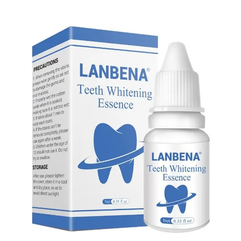 10 мл жидкая отбеливающая зубная паста LANBENA для гигиены полости рта чистка зубов