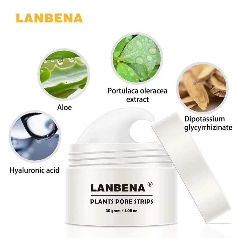 LANBENA 60 шт. маска для удаления угрей в носу пор черная пилинга головы глубокое