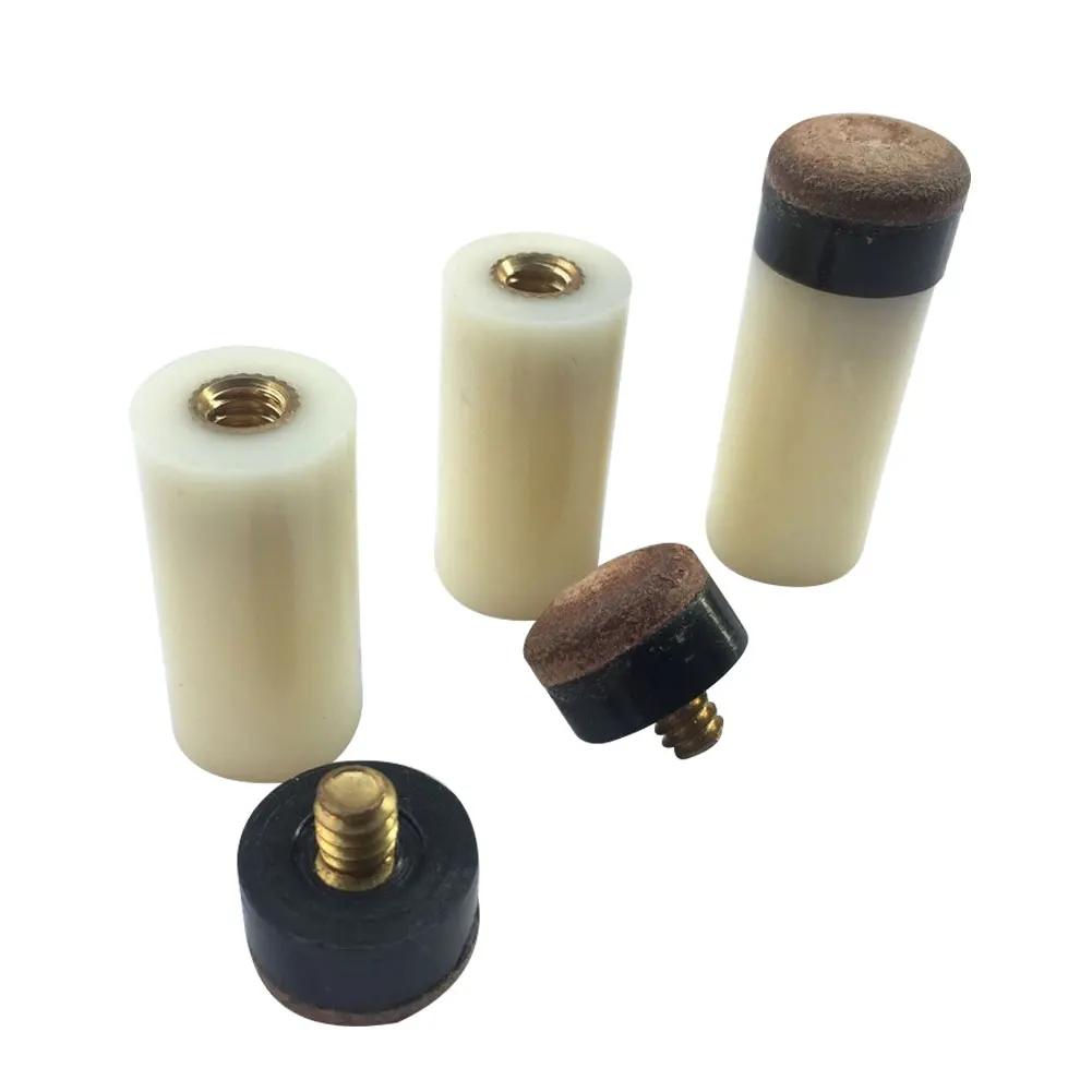 5 шт. наклейки на конце кия для бильярда Замена Набор 12 мм винт кий