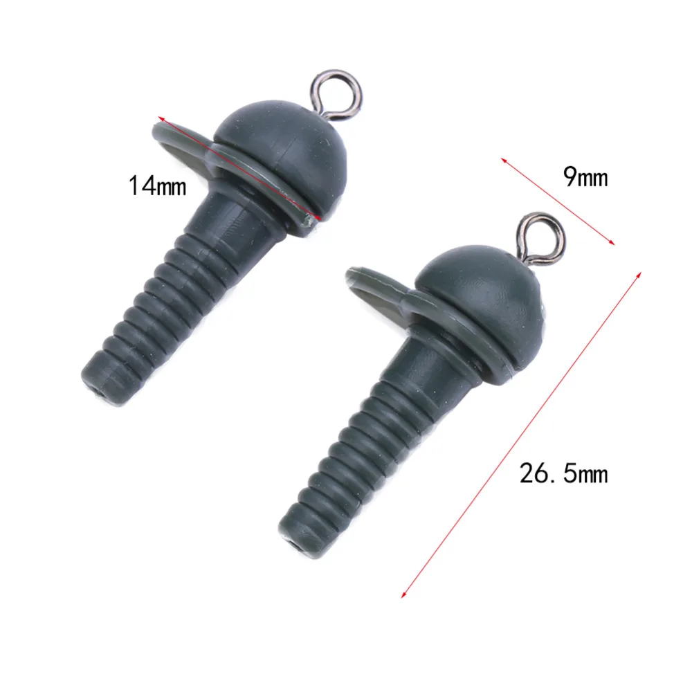 25 шт. Прочные мягкие безопасные свинцовые зажимы из ПВХ с Вертлюг карп рыболовные