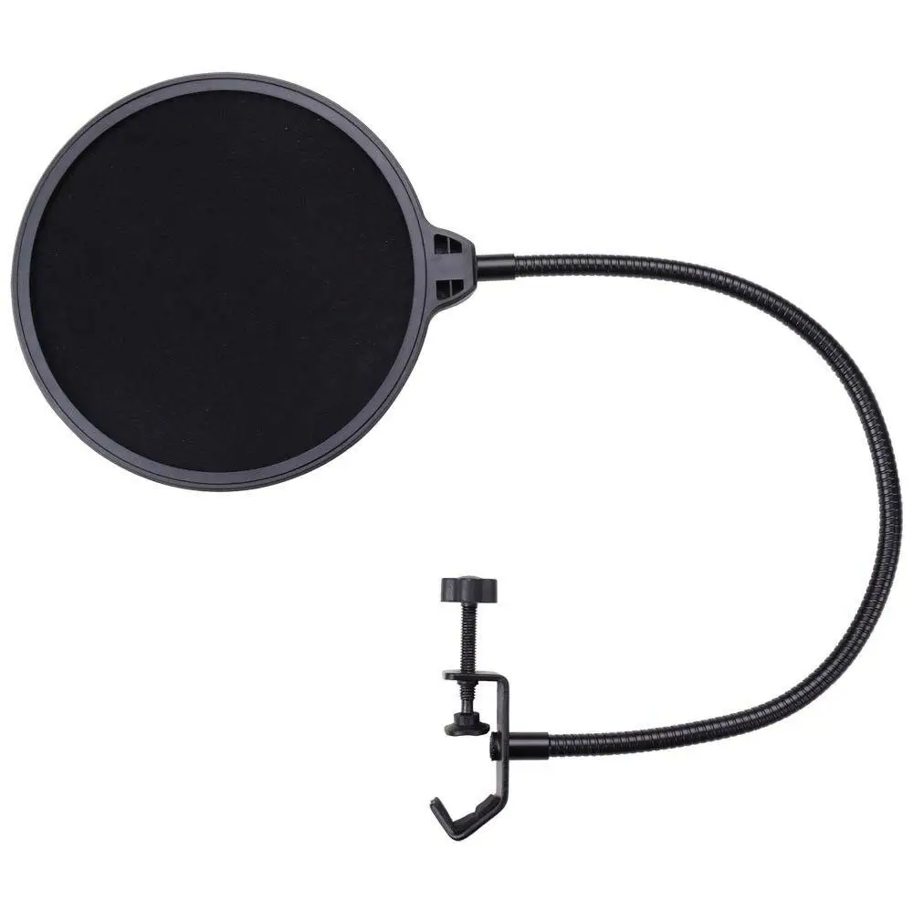 Recording Studio Microphone Pop Filter Mic Wind Screen Mask Shield Double Layer Accessories (Color Packing) | Электроника