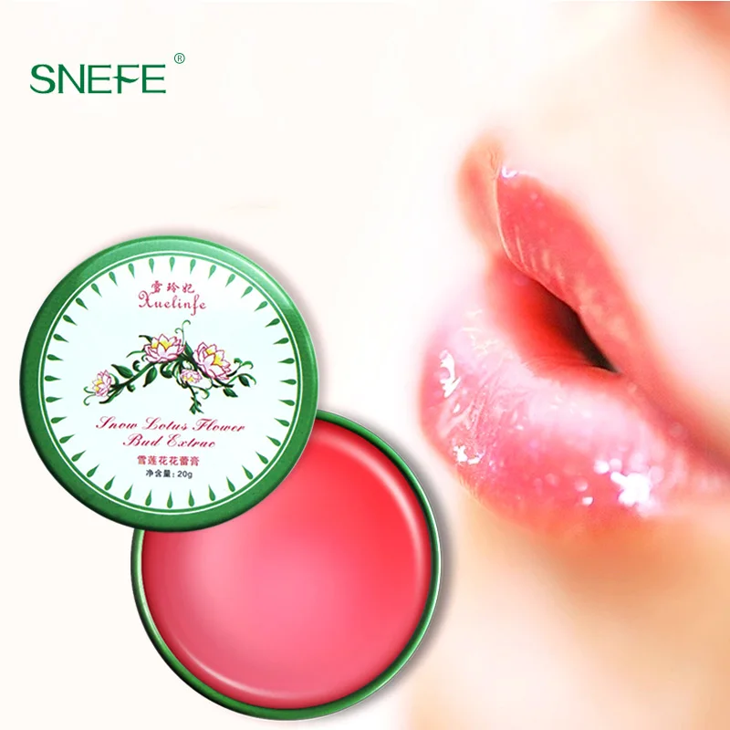 SNEFE Snow lotus бальзам для губ розовый Увлажняющий блеск усилитель Отшелушивающий