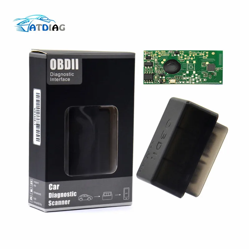 Диагностический мини сканер ELM327 Bluetooth v1.5 OBDII 12 языков|Диагностические сканеры для