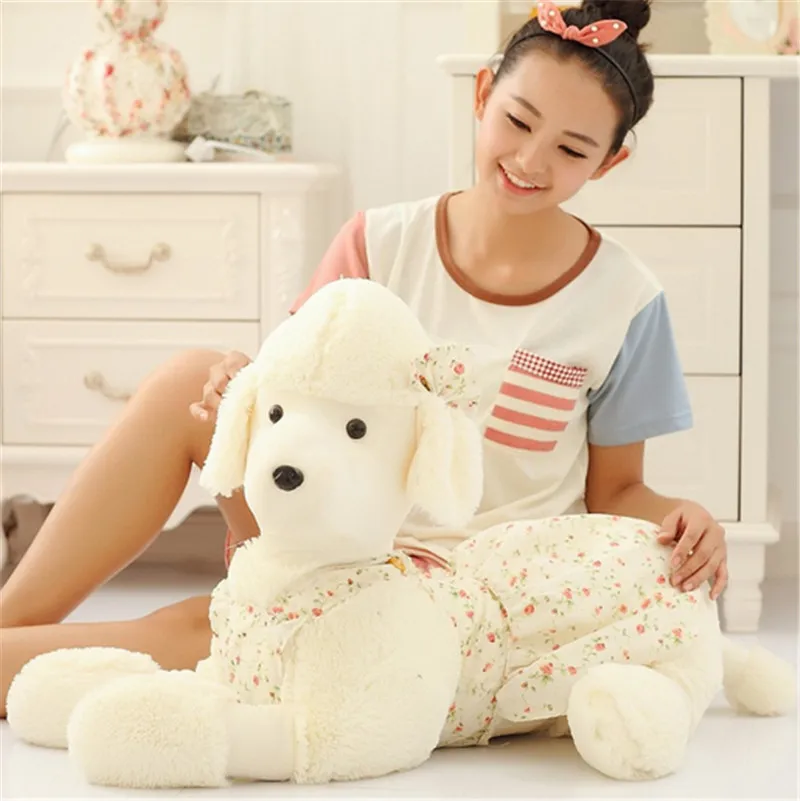 

Fancytrader 1 pc New Hot 35'' / 90cm Lovely Stuffed Giant Plush Animal Poodle Toy, 5 Colors Available, Free Shipping FT50841