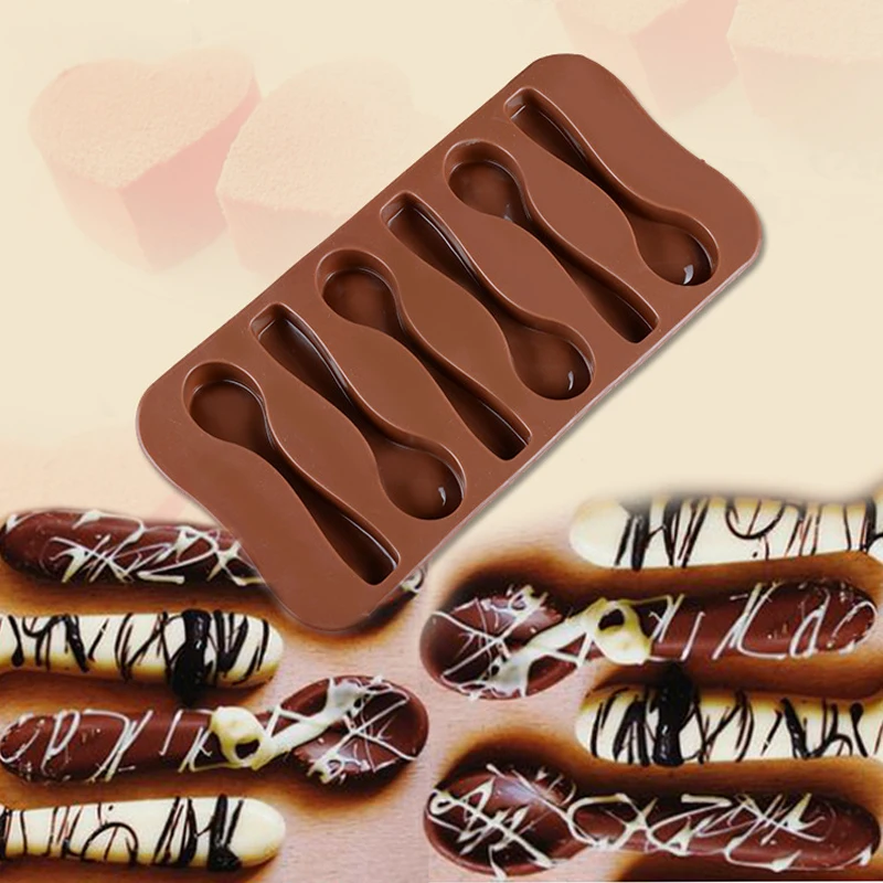 Силиконовая шоколадная помадка в форме ложки кондитерские изделия инструменты