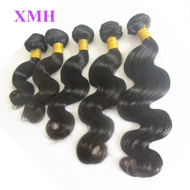 5 Связки Лот Бразильского Виргинские Волос Объемной Волны 100% Необработанные