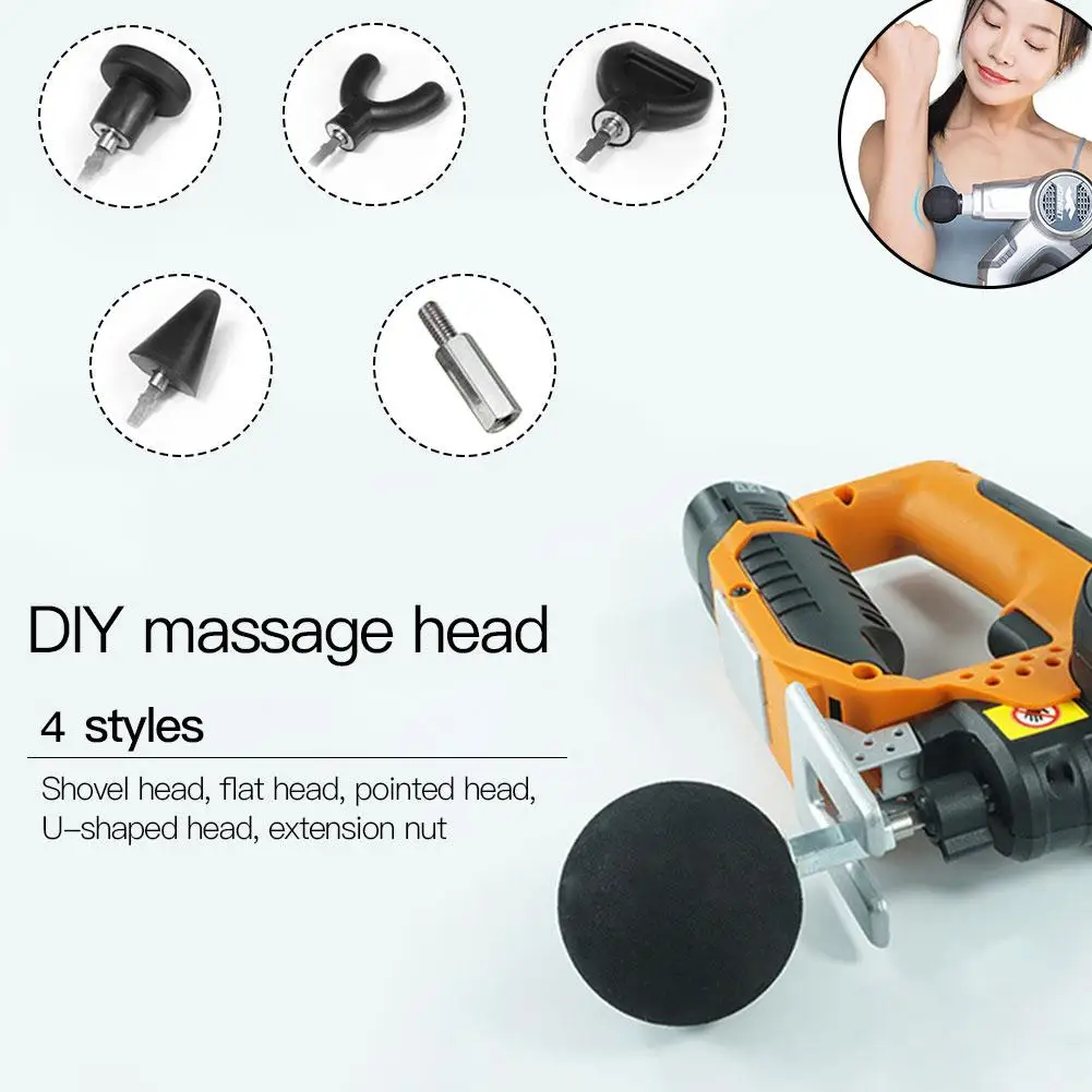 Fascial мышечный массажный пистолет сменные насадки аксессуары для глубокого