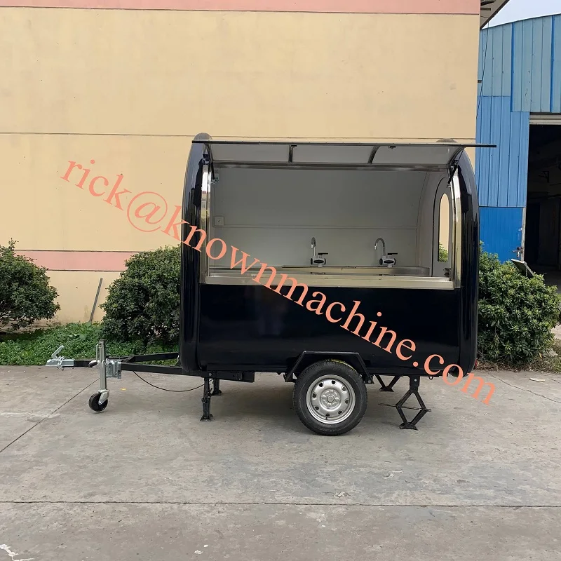 Горячая Распродажа, KN-220B, черный цвет, длина 2,2 м, передвижные тележки для еды/Трейлер/грузовик для мороженого/закуски для прополки, дня рождения, вечеринок