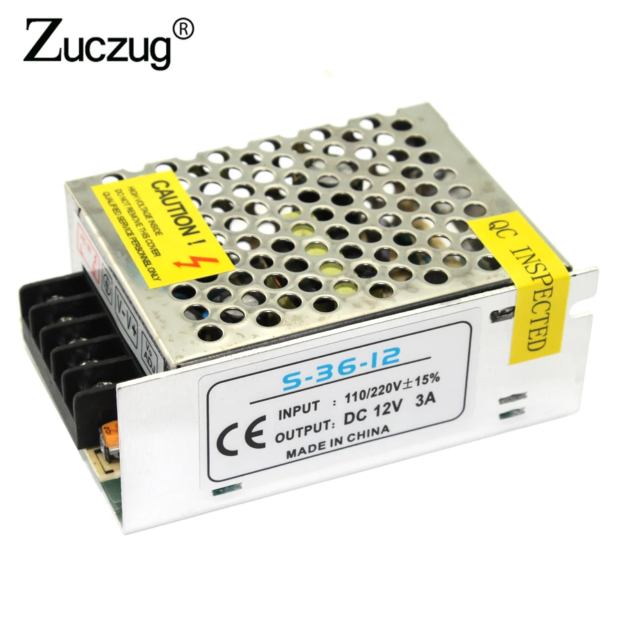 Трансформатор освещения питания 12 V Драйвер светодиодной ленты 220 к DC 10A 15A 20A Вольт