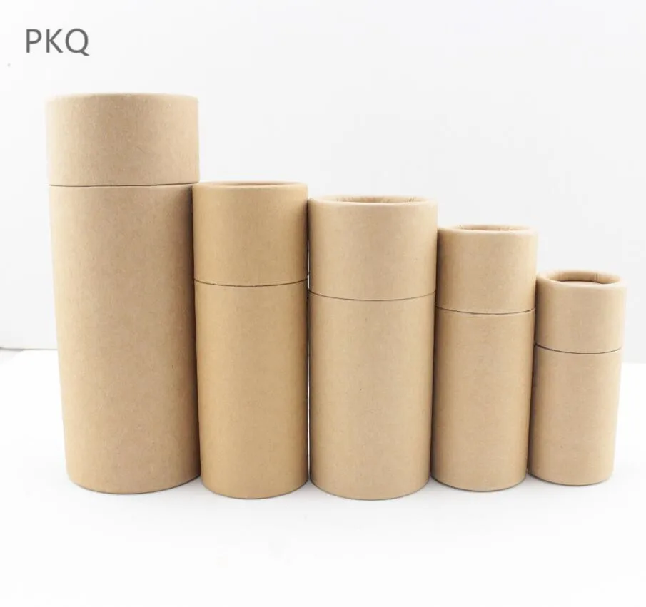 10ml/20ml/30ml/50ml/100ml brown Kraft Paper Box Essence Oil bottle Cosmetics Party Gift box perfume valve tubes packaging boxes | Дом и сад