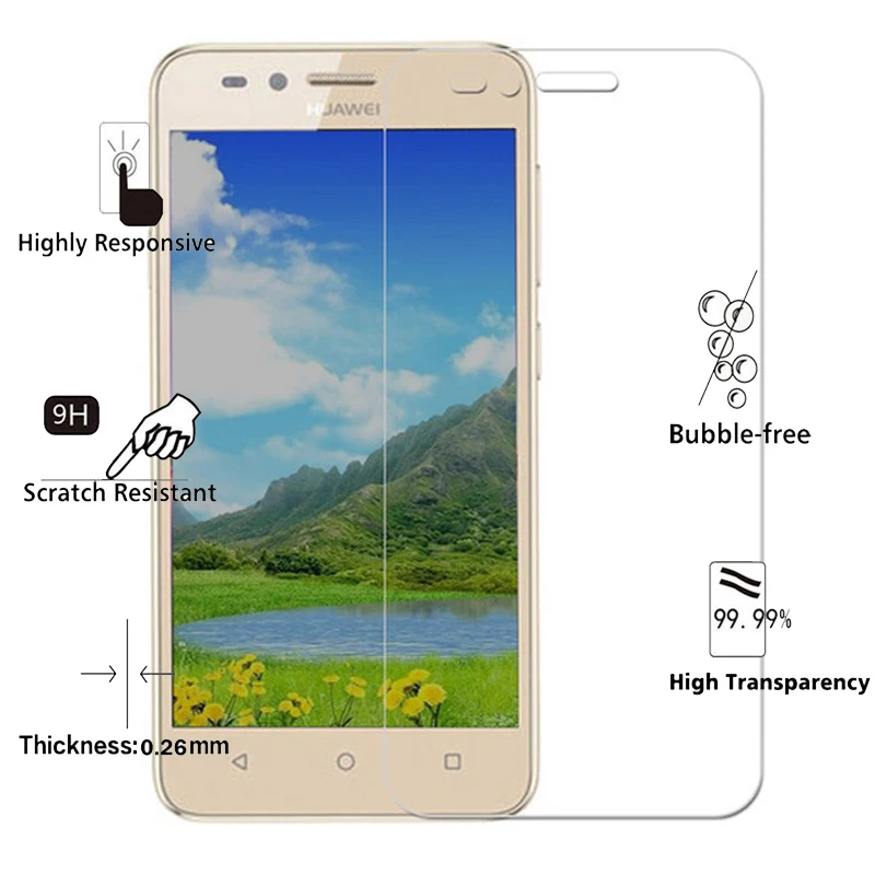 2.5D Закаленное стекло для Huawei Y3II Y3 II 9H Взрывозащищенная защитная пленка Защитная