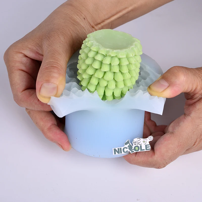 Силиконовая форма для свечей в форме соснового ореха DIY мыло ручной работы