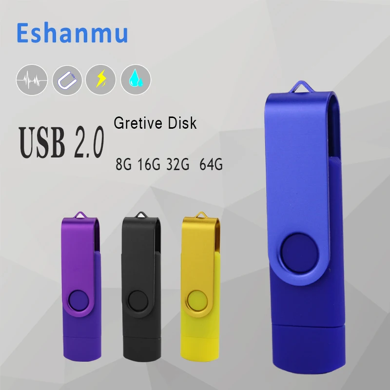 Лучшая продажа OTG USB флеш накопитель cle usb 2 0 карта 64G otg смартфон Флешка 4g 8g 16g 32g 128G