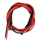1 метр красный + 1 м черный силиконовый провод 10AWG 12AWG 14AWG 16 AWG 18AWG 20AW 22AWG 24AWG гибкий силиконовый кабель для губ RC