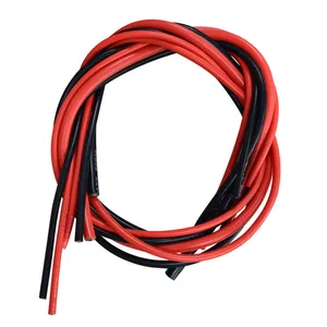 1 метр красный + 1 м черный силиконовый провод 10AWG 12AWG 14AWG 16 AWG 18AWG 20AW 22AWG 24AWG гибкий силиконовый кабель для губ RC