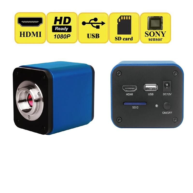 

Профессиональный HDMI USB SONY Sensor IMX236 60/Fs, фото-микроскоп для индустрии, биологический микроскоп, стерео микроскоп