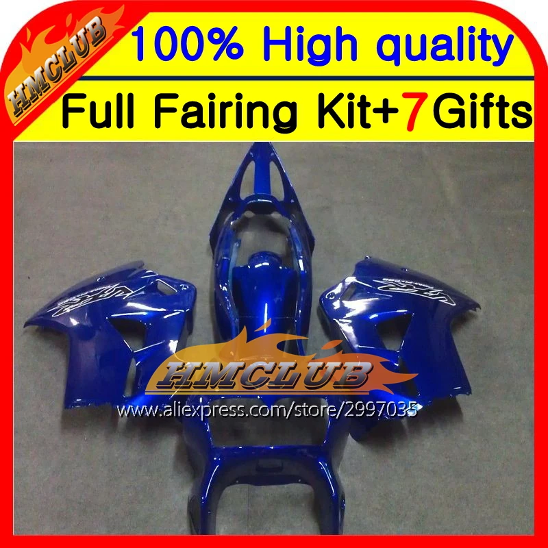 

Body For HONDA VFR800 98-01 01 VFR800RR 98 99 00 01 31HM30 Glossy blue VFR 800 Interceptor 800RR 1998 1999 2000 2001 Fairing