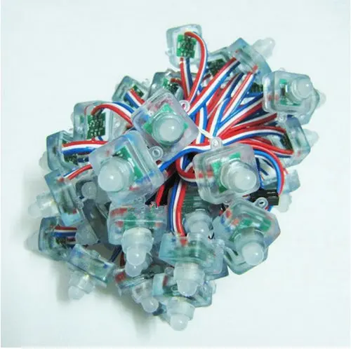 100 шт. 12 мм квадратный цифровой диффузионный модуль WS2811 RGB полноцветный