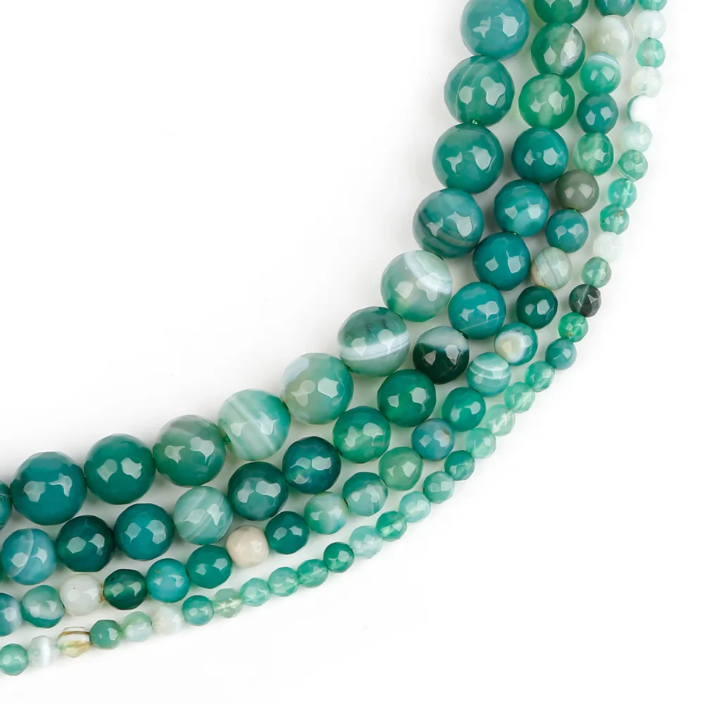 Бусины из натурального камня граненые зеленые фотоэлементы бусины для женского