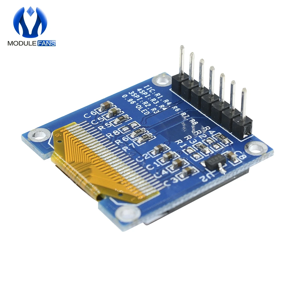 0 96 "Белый Синий Желтый дюймов OLED модуль 128X64 LCD светодиодный дисплей для Arduino IIC I2C