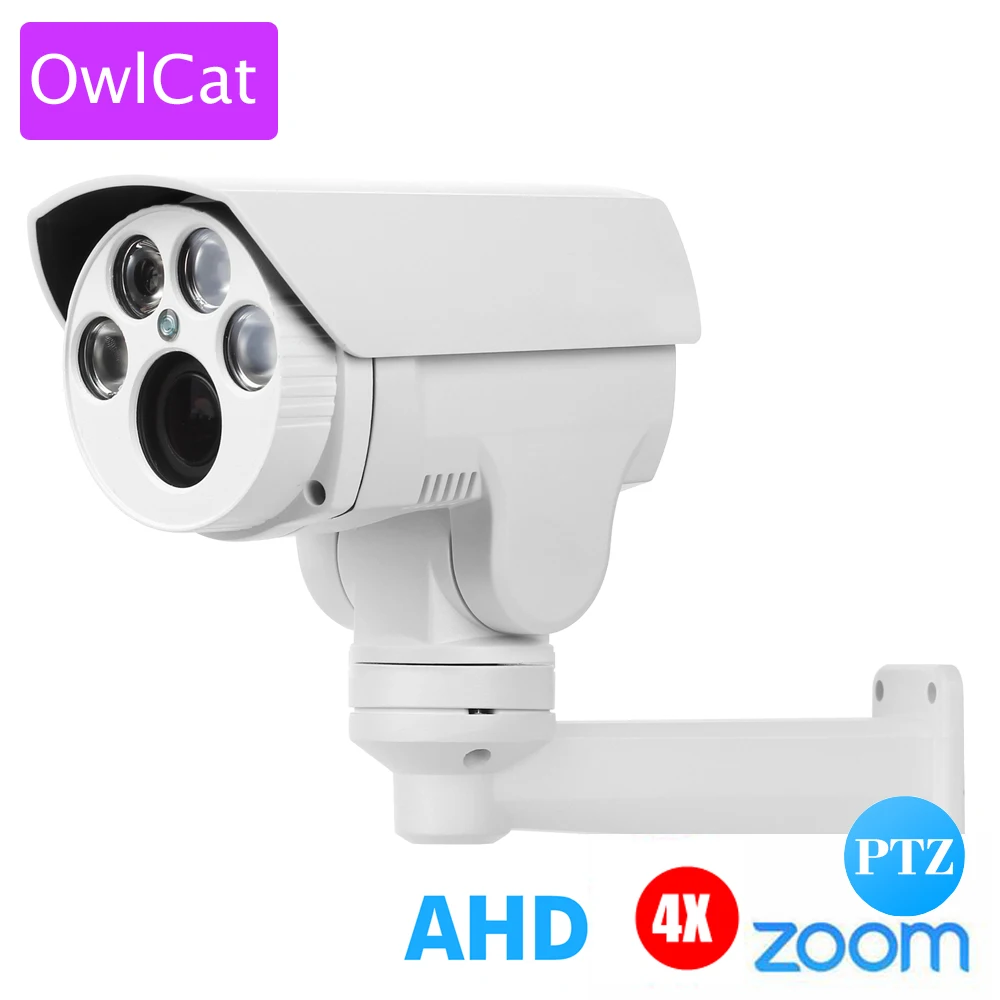 

OwlCat AHD PTZ Bullet Camera Outdoor HD 1080P AHDH 4X 10X Zoom Auto Focus 2.8-12mm 5-50mm 2MP Analog High Definition IR Camera