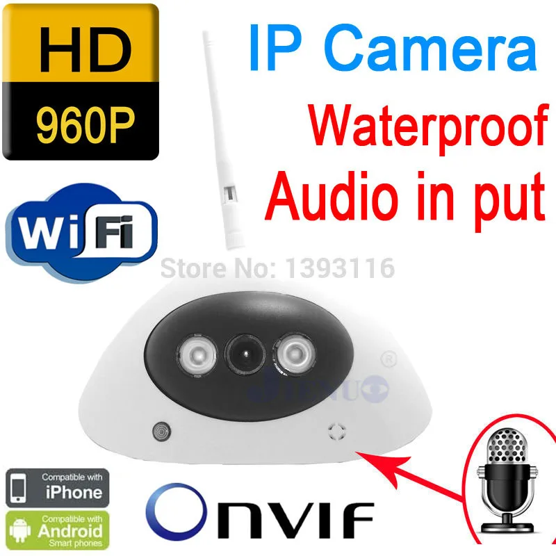Бесплатная доставка аудио IP камера 960P 1.3mp hd Беспроводной Wi Fi камеры инфракрасный
