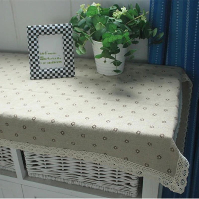 Рождество Скатерть льняная круглая хлопок Скатерти S для дома обложка свадебные