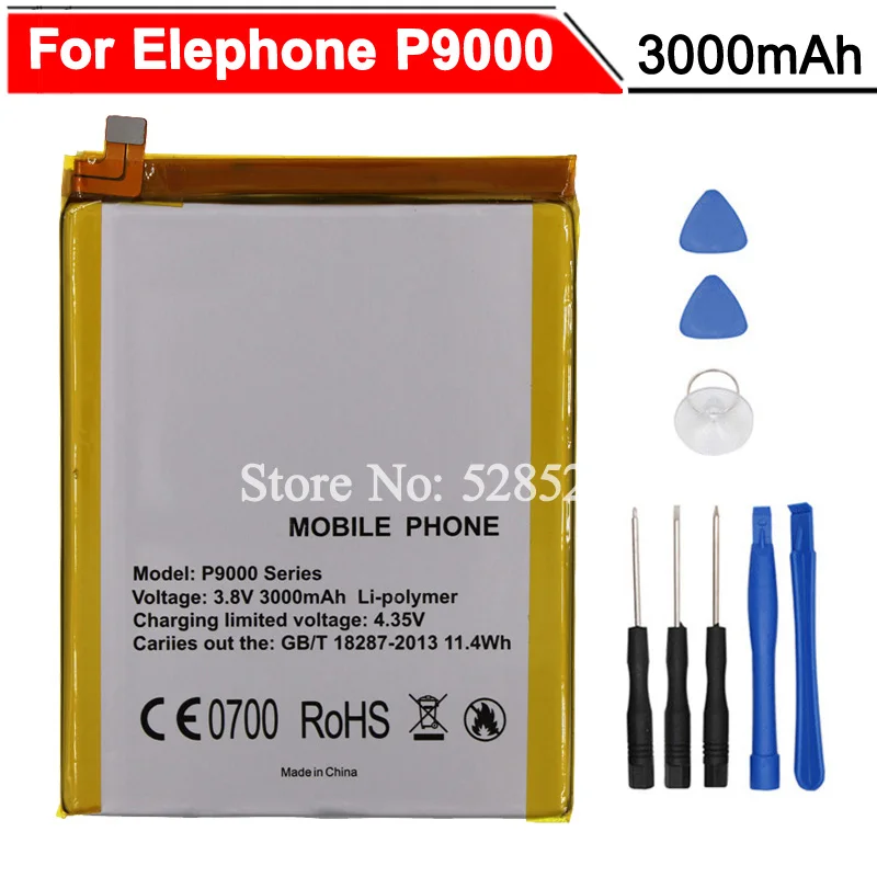 Для Elephone P9000 Батарея для Lite мА/ч. аккумулятор аккумуляторная батарея AKKU 3000 мА/ч +