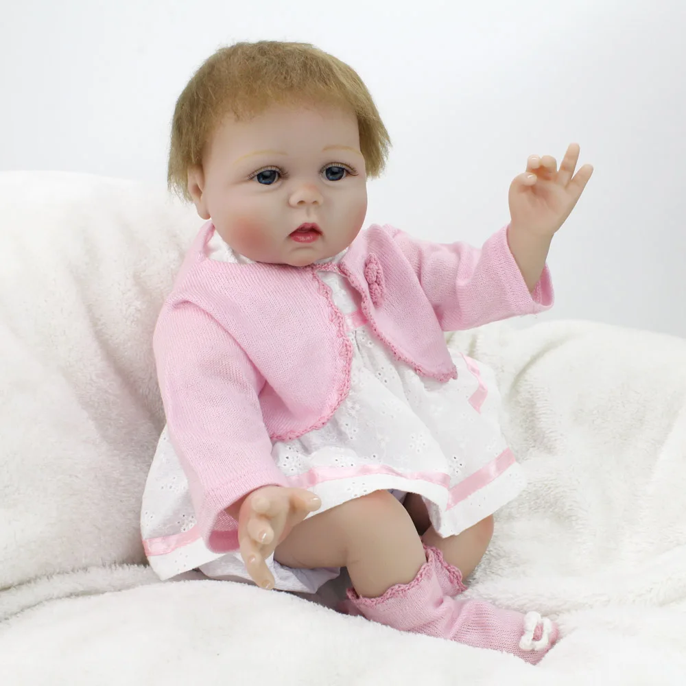 NPKDOLL 22 &quot55 см Реалистичные куклы реборн Мягкие Силиконовые Винил Reborn Baby Куклы Для