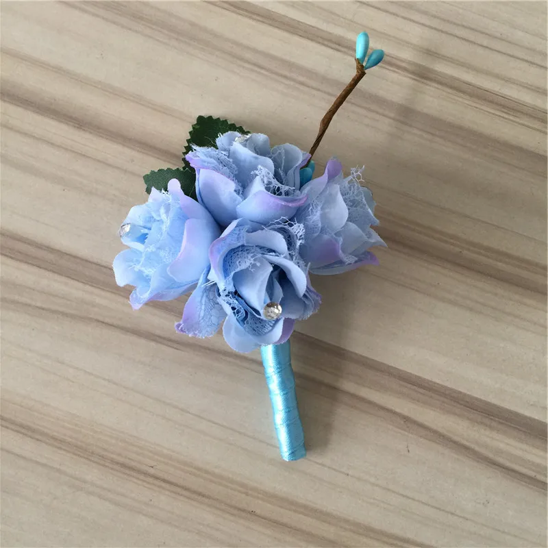 7 цветов свадебные цветы бутоньерка для жениха искусственная Роза аксессуары