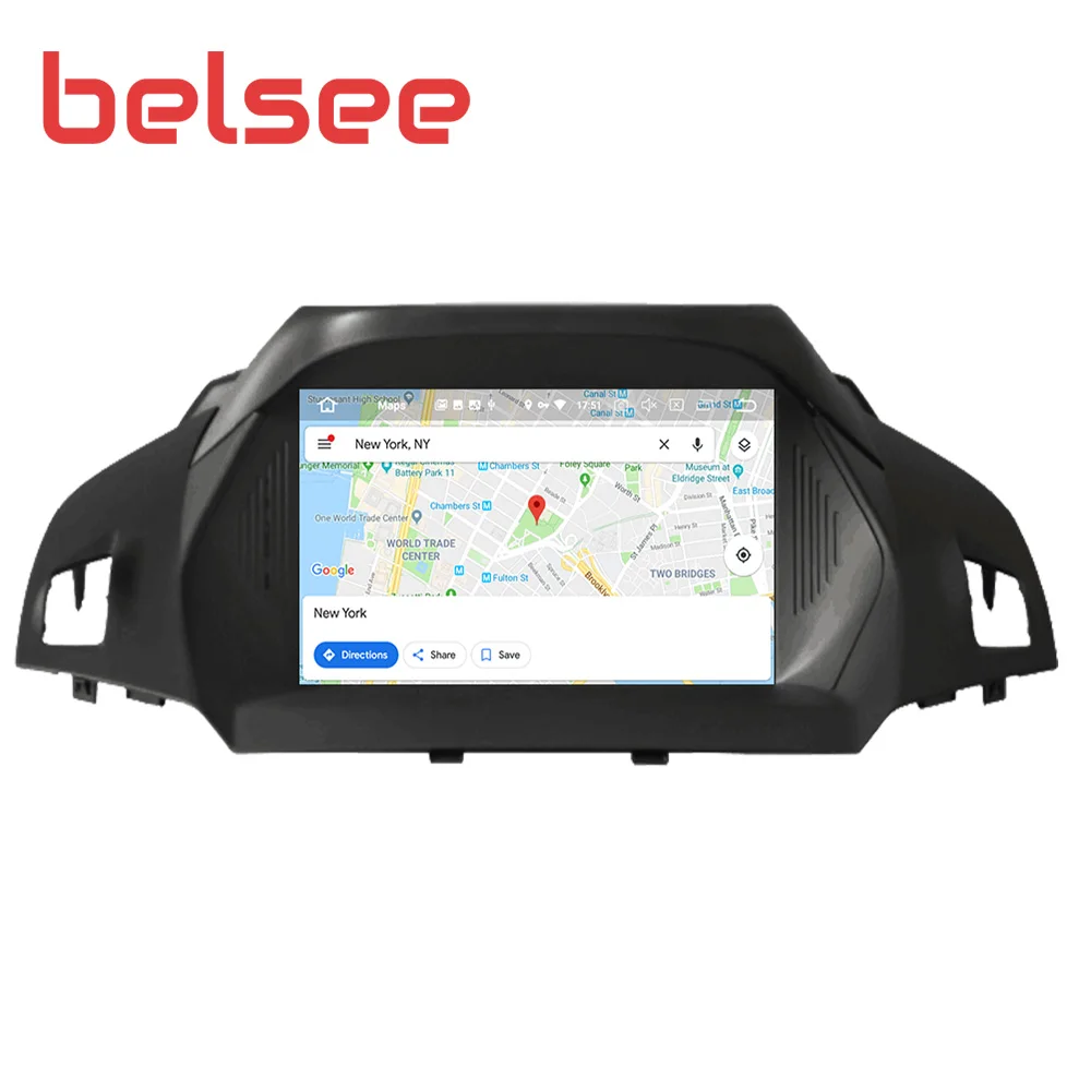 Belsee Android 9,0 Автомагнитола стерео 4 Гб 64 Гб 8 ядерный Авторадио навигатор с GPS, DVD для Ford Kuga Escape C-Max 2013