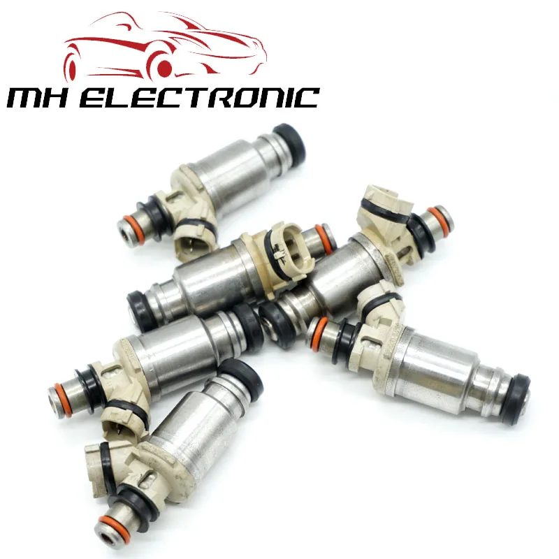 MH Электронный 6 шт./компл. Топ Топливные форсунки 195500-5670 MD308861 195500 5670 MD308861 для Mitsubishi Pajero V20 3,0 L 110KW